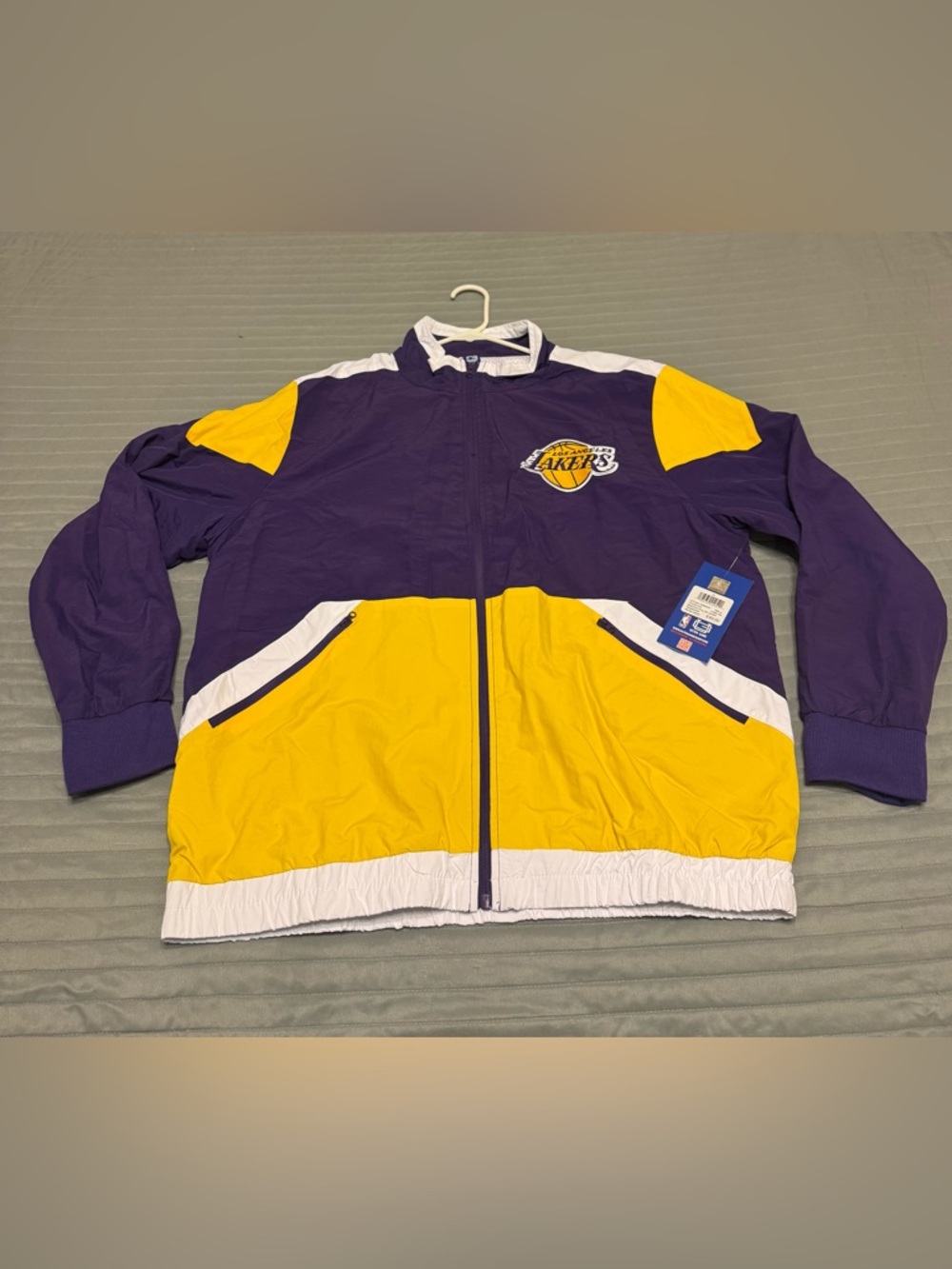 NBA Los Angeles Lakers Purple and Gold Windbreaker Jacket